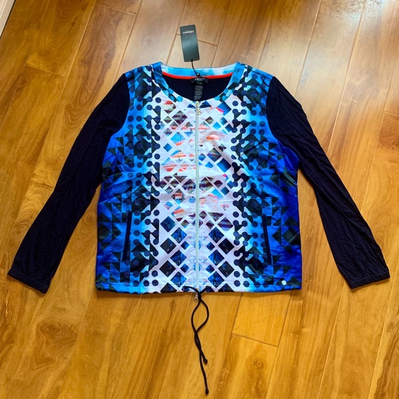 BNWT Funky Print Olsen Zip Up Lightweight Jacket Size M/L - Picture 1 of 5